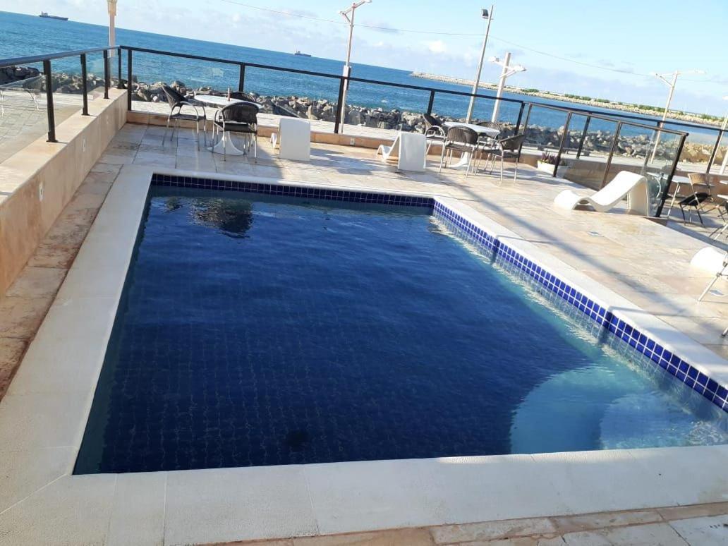 605 Flat Mobiliado Com Vista Lateral Mar Na Praia De Iracema Com Ventilador Fortaleza  Dış mekan fotoğraf